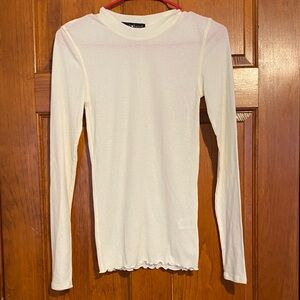 Derek Heart Cream Long Sleeve Tee